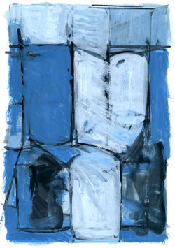 Nadia Dib, gouache 1, in Le Petit Livre amer de Jean-Pierre Chambon