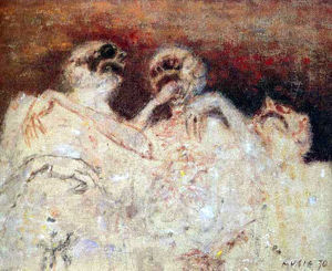 Toile de Music (1970), série « Nous ne sommes pas les derniers »  Toile de Mušič (1970), série « Nous ne sommes pas les derniers »