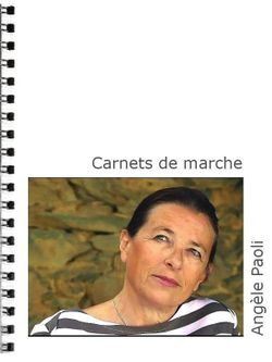 Angèle Paoli, Carnets de marche