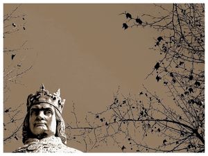 La statue de l--nigmatique Roi Ren-