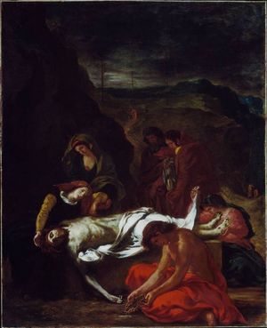 Eugène Delacroix, Le Christ au tombeau, 1848