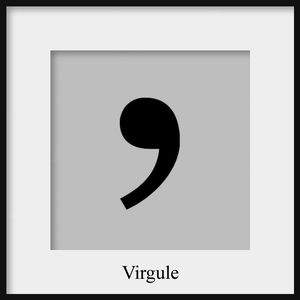 Jusqu’à «finir tout seul, par une virgule» ? La virgule