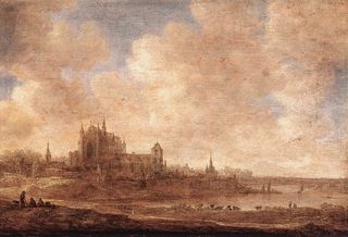 Va Goyen, Vue de Leyde, 1643, 2