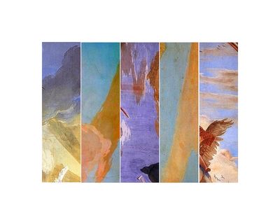 Cinq fragments de ciels tiepoliens