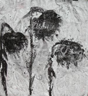 Soleils noirs, 152 x 138 cm, 2009 2-Soleils noirs 152 x 138 cm 2009