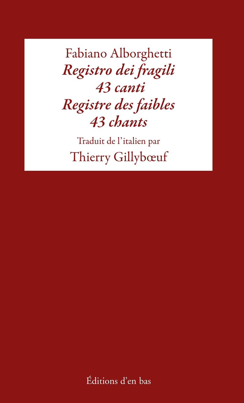 Alborghetti, Registre