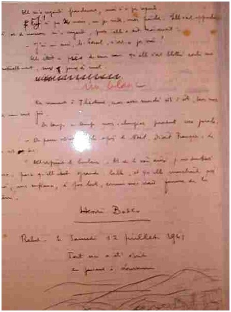Manuscrit Bosco