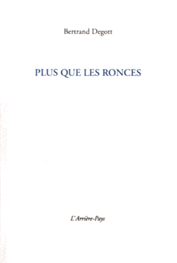 Bertrand Degott, Plus que les ronces