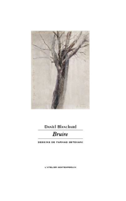 Daniel Blanchard, Bruire, L’Atelier contemporain, François-Marie Deyrolle éditeur, 2017. Dessins de Farhad Ostovani. Daniel Blanchard Bruire