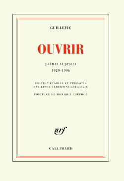 Guillevic  Ouvrir