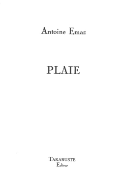 Antoine Emaz  Plaie