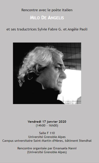 Milo De Angelis, Grenoble Milo De Angelis Grenoble 3