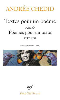 Andrée Chedid  Textes pour un poème