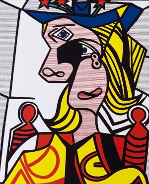 Roy LICHTENSTEIN - Woman with flowered hat