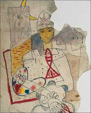 Federico-Garcia-lorca-portrait-de-Dali-1927