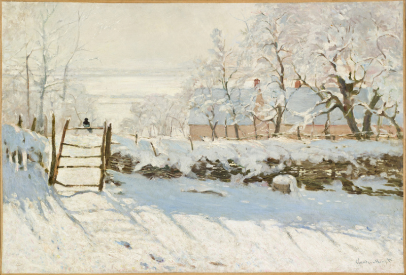 Claude Monet (1840-1926)  La Pie (détail) 1868-1869  Paris  Musée d'Orsay  Photo Musée d'Orsay.