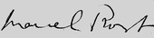 Signature de Marcel Proust Firma_positif_
