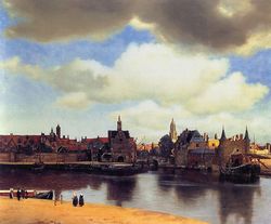 Vermeer, Vue de Delft Vermeerviewofdelft