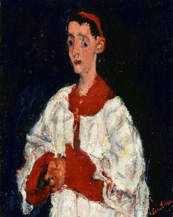 Chaïm Soutine, L'Enfant de chœur, vers 1927-28 Chaim Soutine - Enfant de choeur (1927)