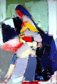 Nicolas de Staël, Portrait d'Anne de Staël, 1953 Anne de Stael par Nicolas de Stael