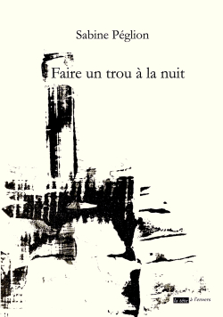 Sabine Péglion, Faire un trou à la nuit, éditions La tête à l'envers, 2016. Sabine Péglion, Faire un trou à la nuit