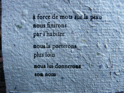 Claudine Bohi | [à force de mots sur la peau]