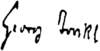 Signature de Georg Trakl Trakl